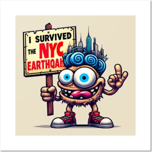 Shaking Up NYC: My Survival Tale of the Big Apple Quake Posters and Art